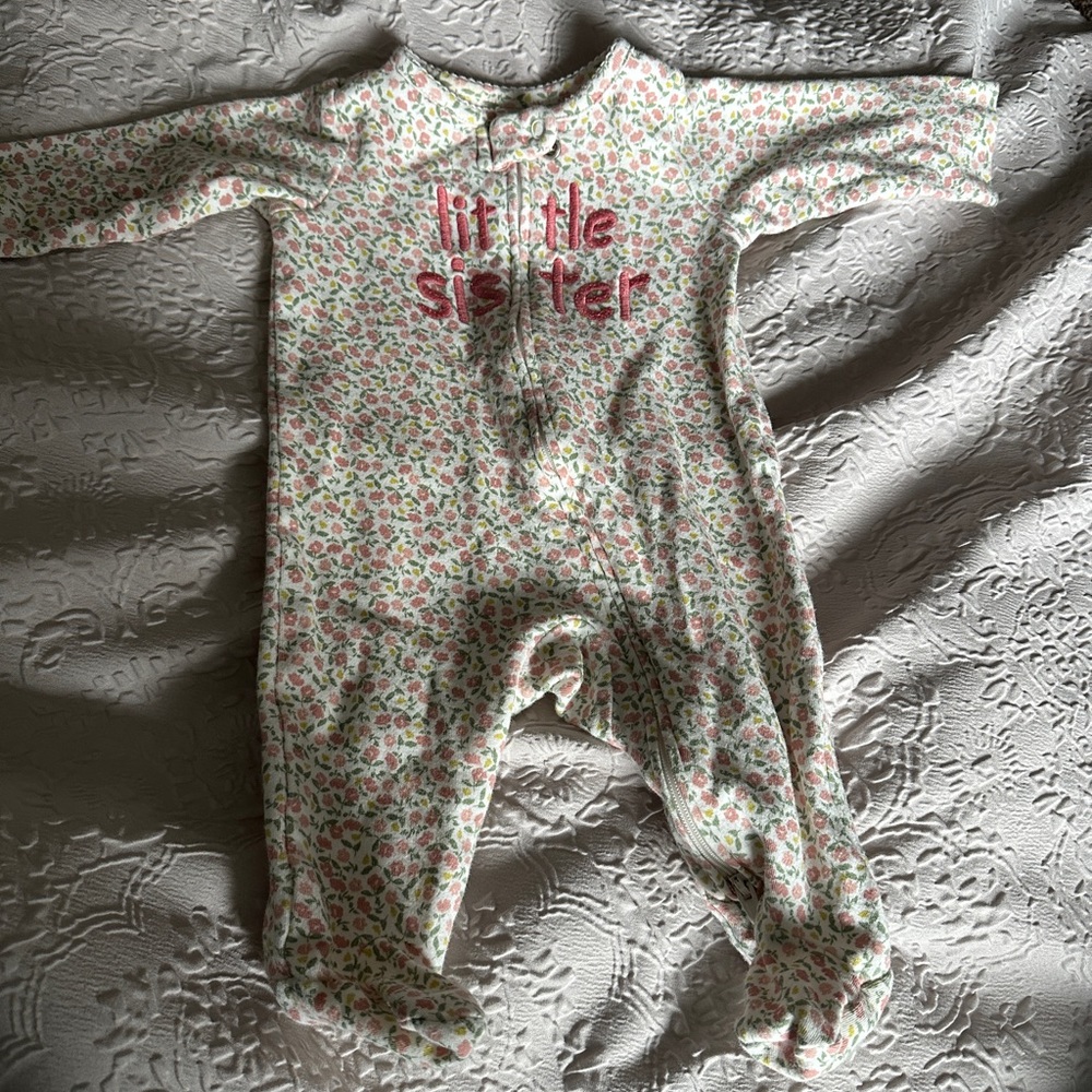 Little sister carters footie pajama